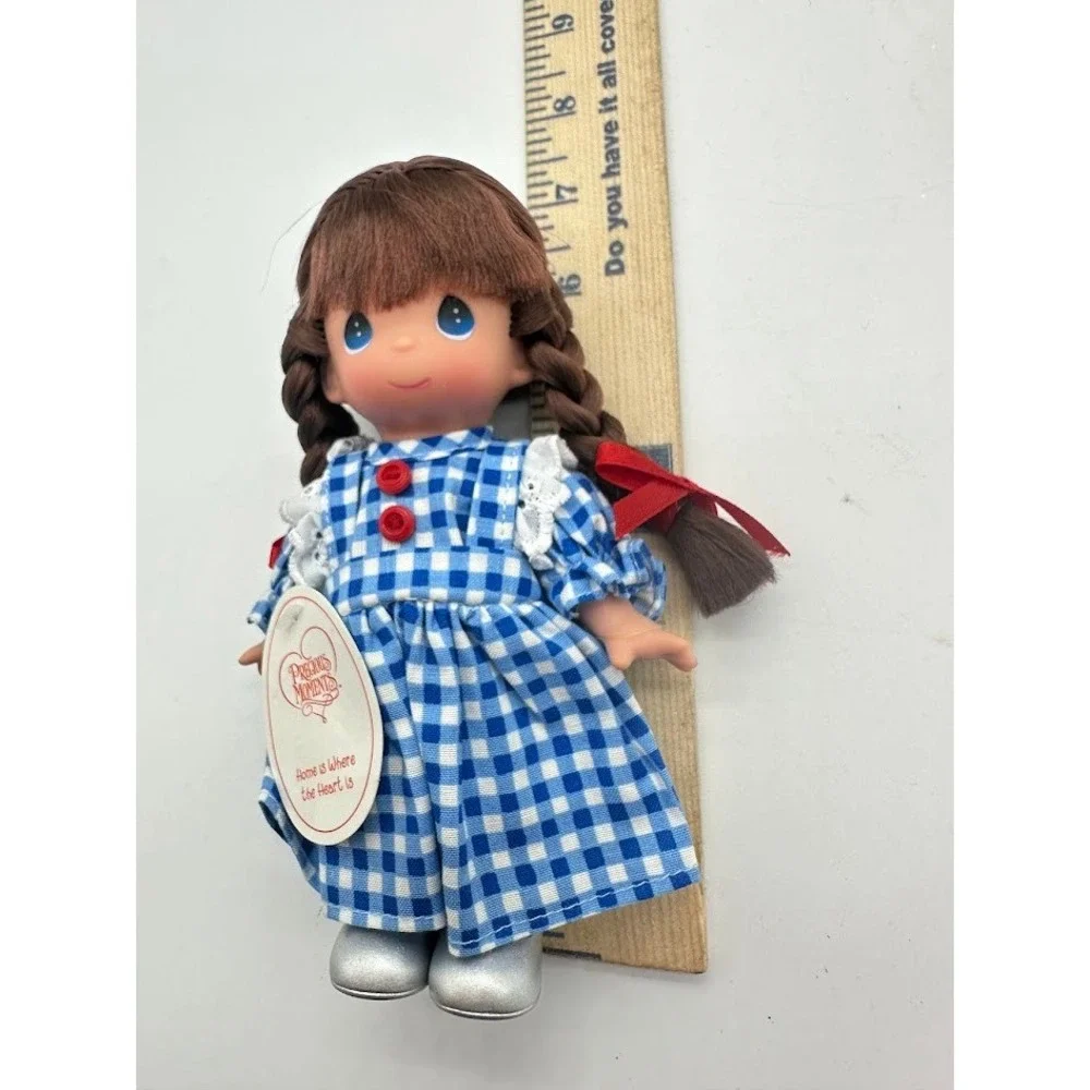 Precious Moments Wizard of Oz Dorothy Doll 2198 Gingham Dress Toto Basket 8